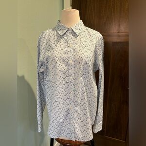 Button-down Shirt. LLBean wrinkle free blouse size L